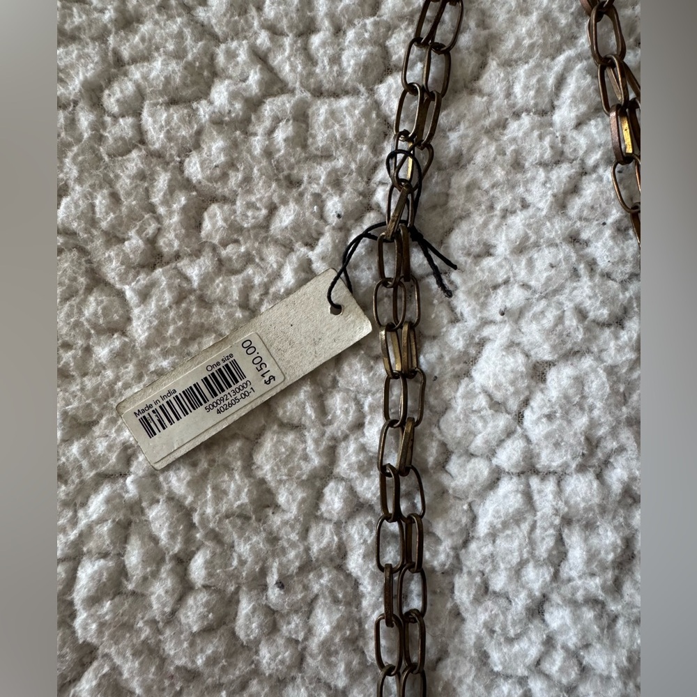 NWT Banana Republic Aegean Indigo Blue Aqua Glass Necklace - Picture 6 of 10